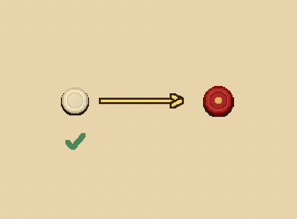 Pocket the queen: After pocketing an own coin, you may claim the queen. A due must be cleared first.