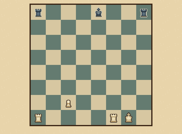 They move together: Move your king two squares. The rook hops across beside it.