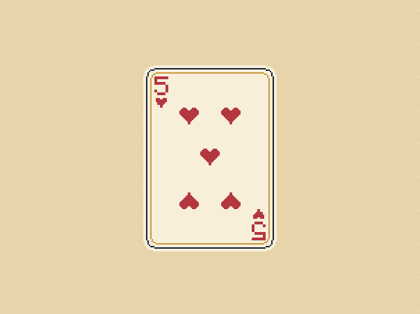 Pile: five of hearts: No matching card needed...