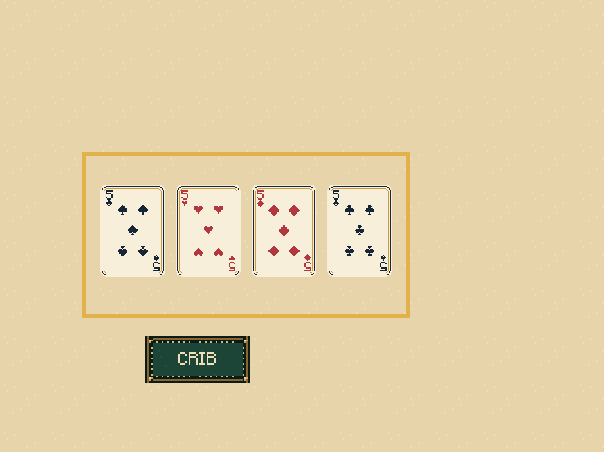 Different zone: The crib is a separate five-card hand for the dealer.