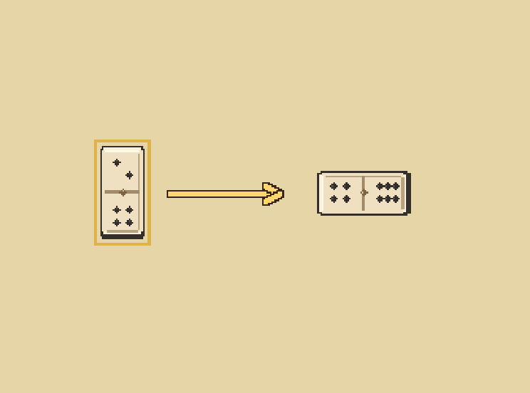 Pick a tile: Select a tile from your rack. Then choose the matching end of the chain.