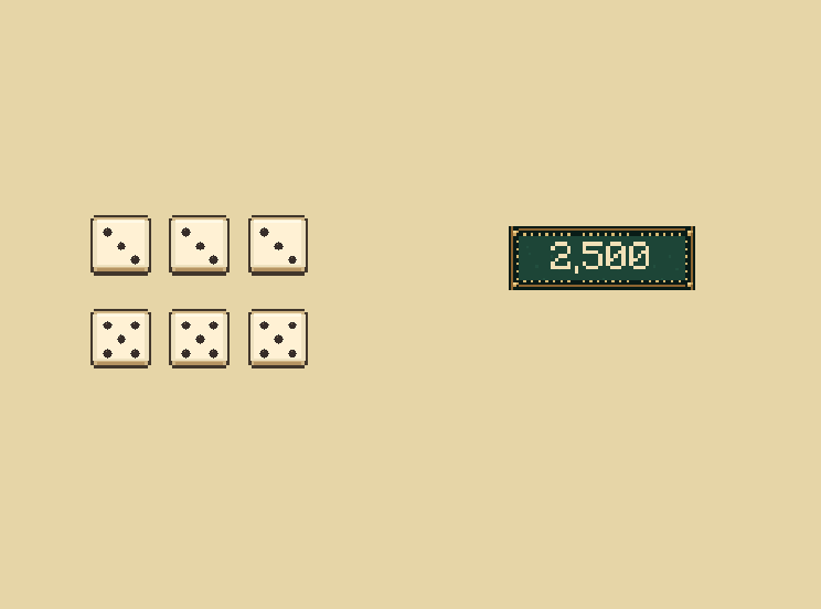 More scoring sets: Two triples score 2,500 points; three pairs also score 1,500.