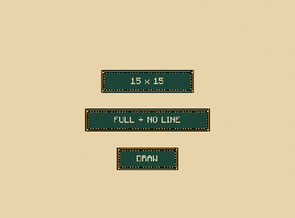 Full board: If every crossing is filled without a winning line, the game is a draw.