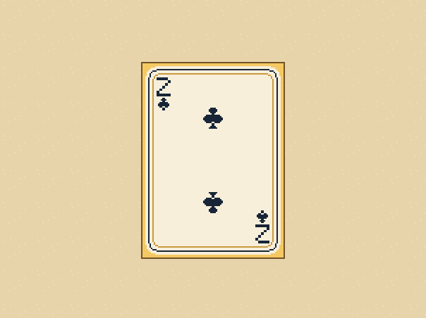 First card: Whoever has the two of clubs plays it first.