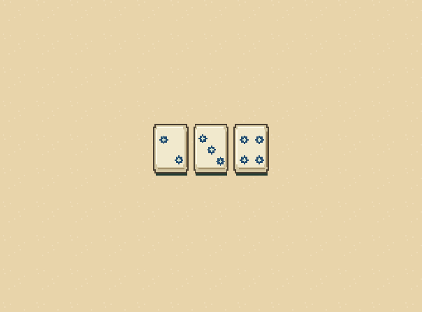 A run: Three consecutive numbers, all in the same suit. For example: two, three, four dots.