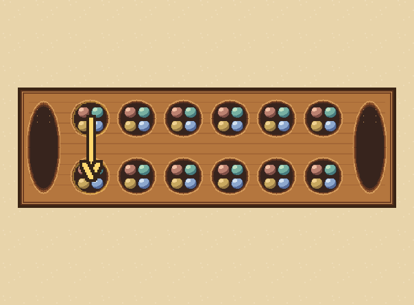 Skip their big pocket: At the far left, skip their big pocket. Go back to your row.