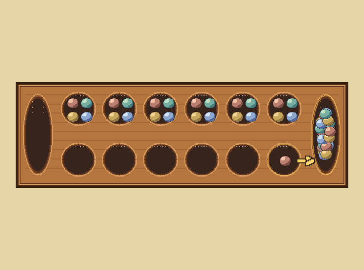 Only one stone left: Play it. Your row will be empty.