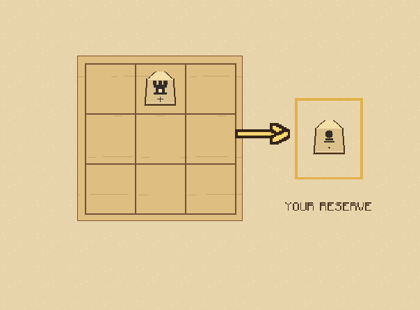 Keep it: The captured pawn becomes yours and waits beside the board.