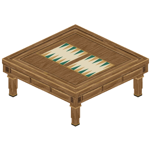 Backgammon fitted to its Large Game Table