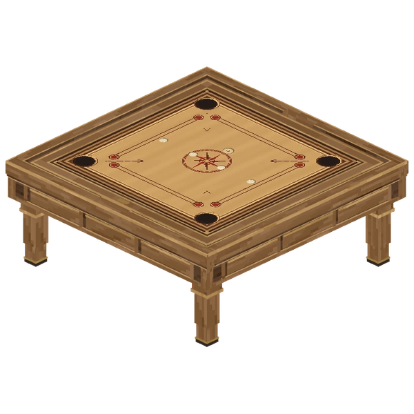 Carrom fitted to its Large Game Table