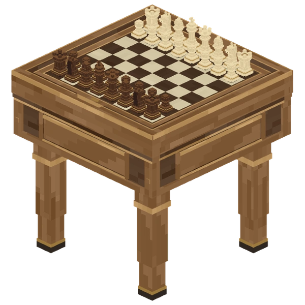 Chess fitted to its Small Game Table