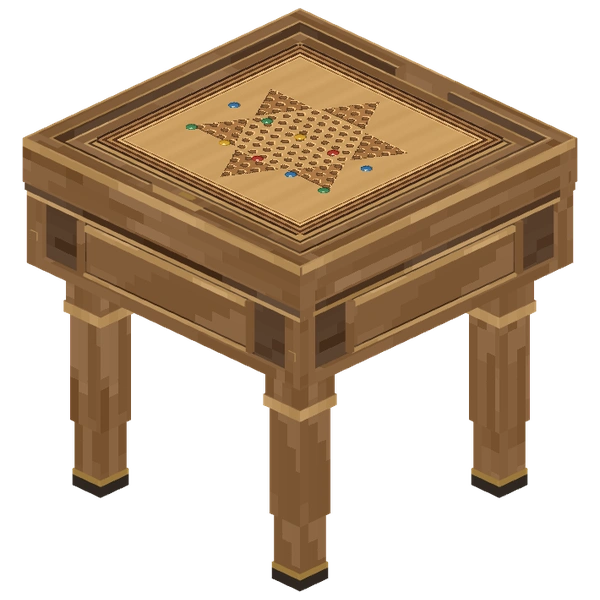 Chinese Checkers fitted to its Small Game Table